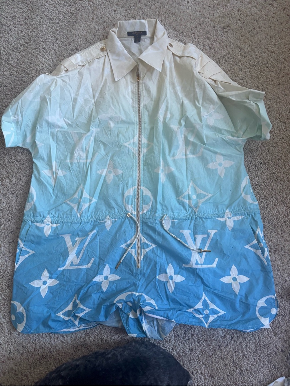 Louis Vuitton By The Pool Monogram Romper Jumpsuit size 42